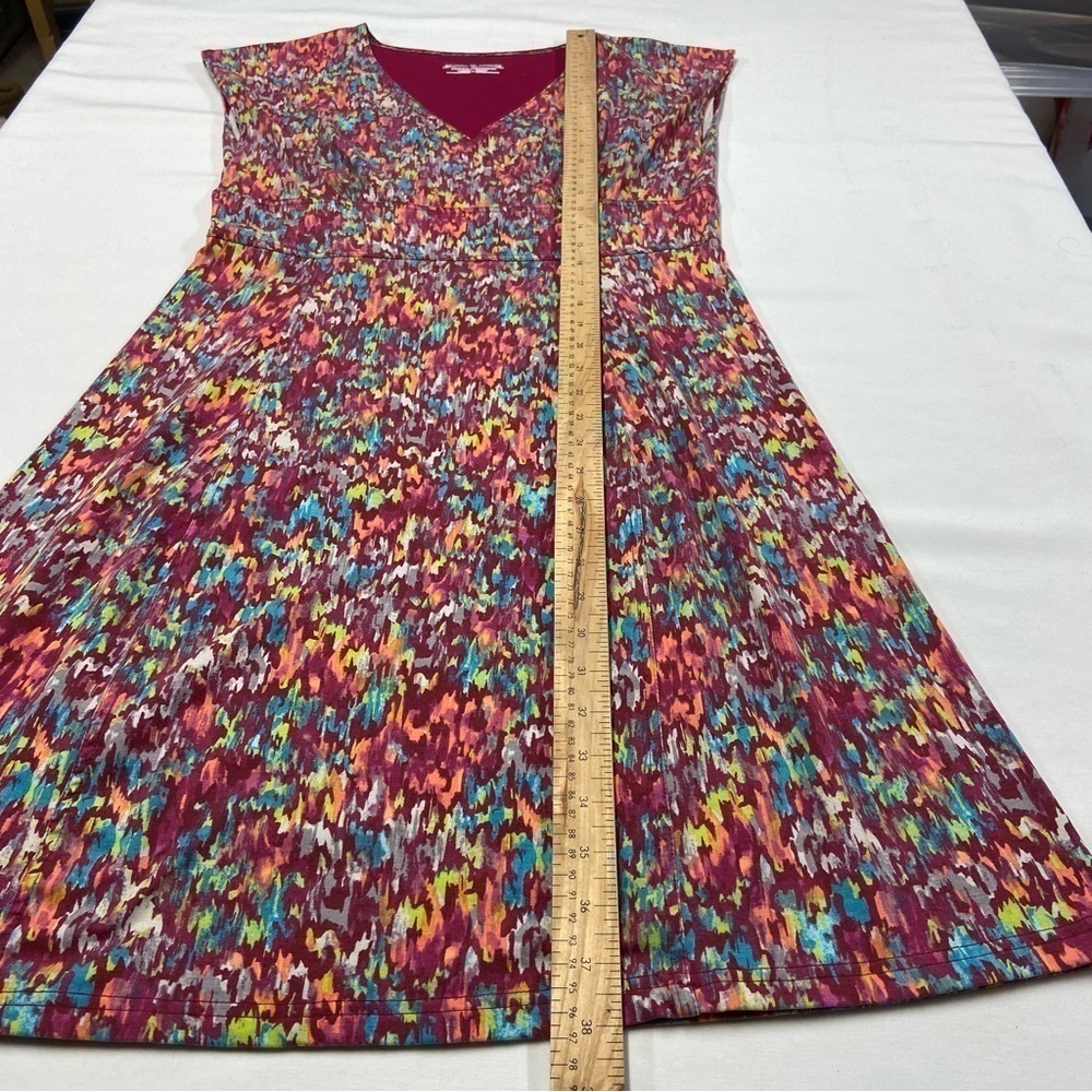 Royal Robbins Cotton Dress Jersey Knit Stretch Rainbow Althleisure Med Gorpcore - Picture 14 of 16